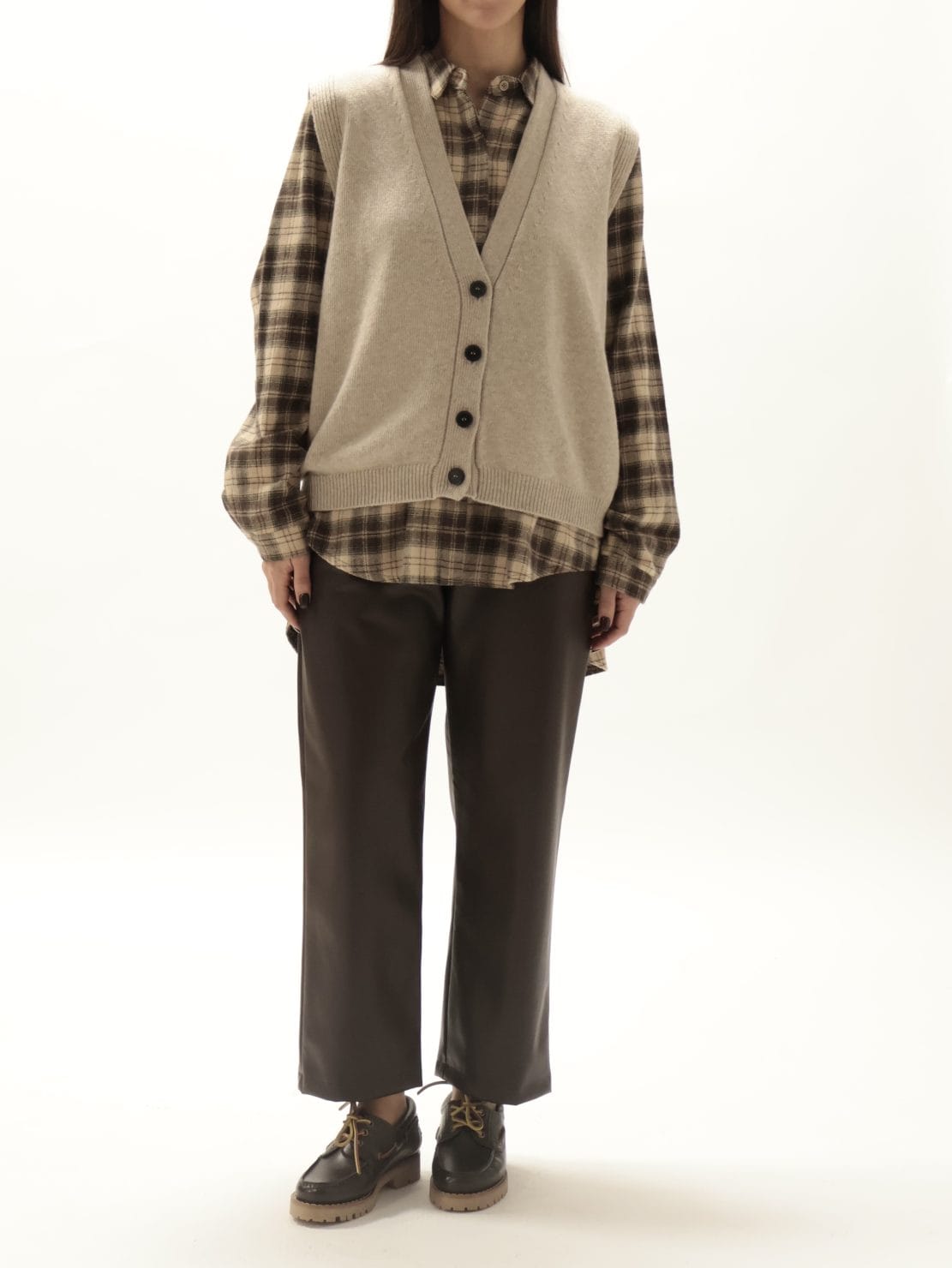Gilet basic beige