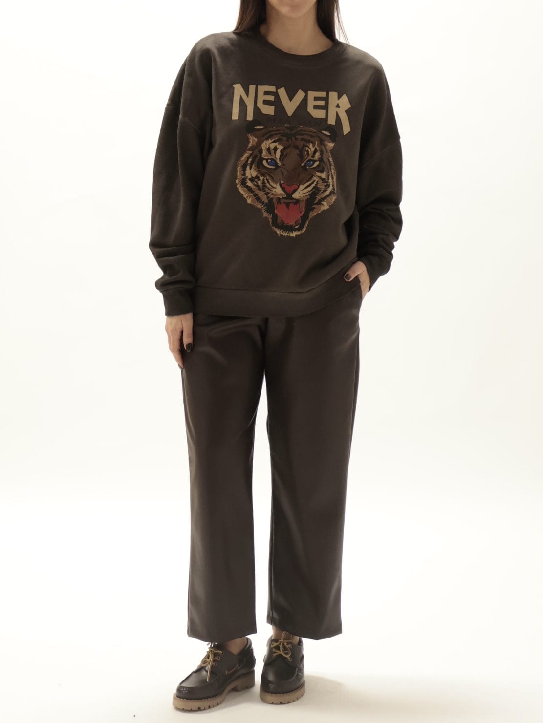 Felpa tigre "never been" moro