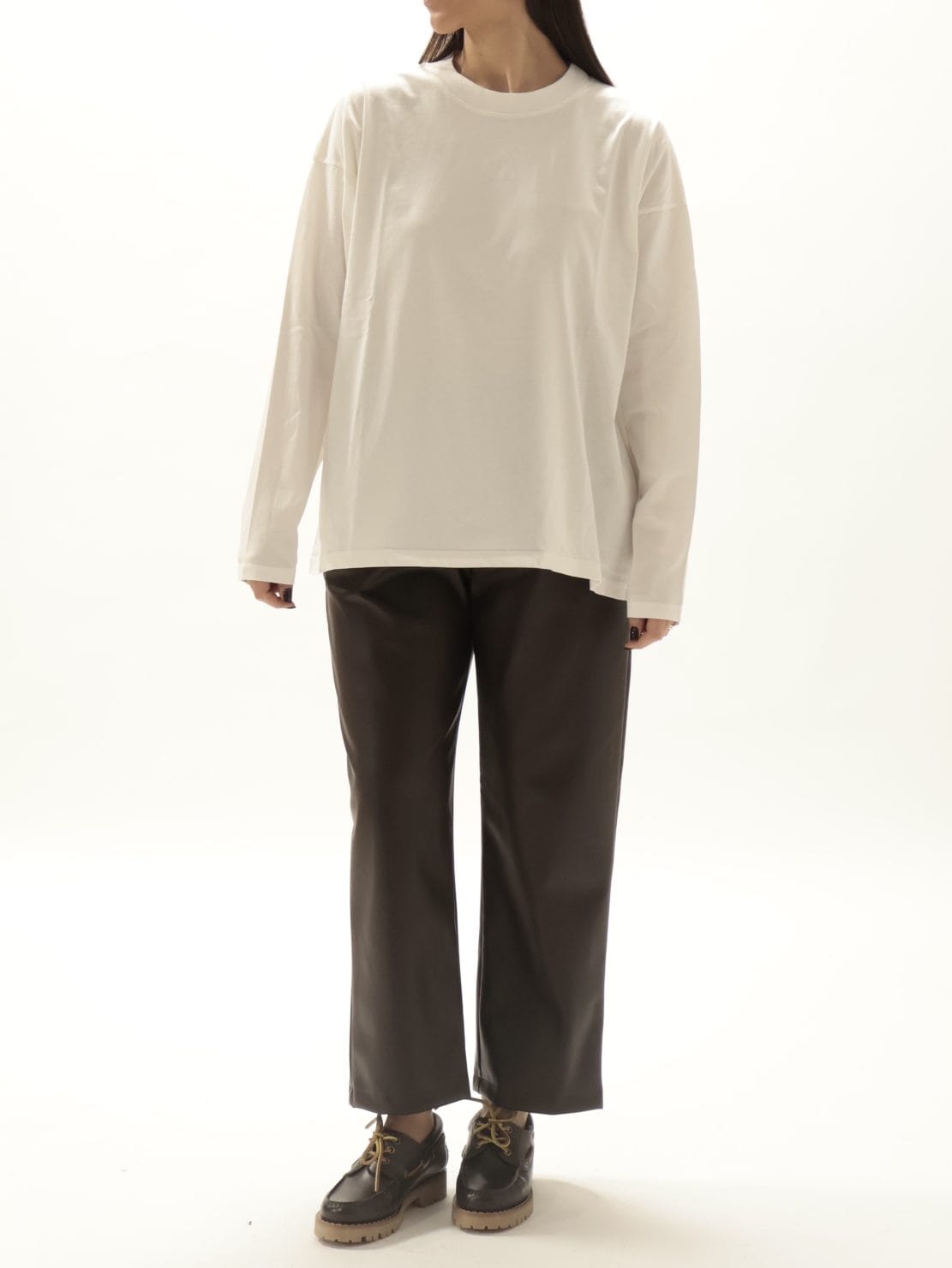 T-Shirt basica manica lunga bianca