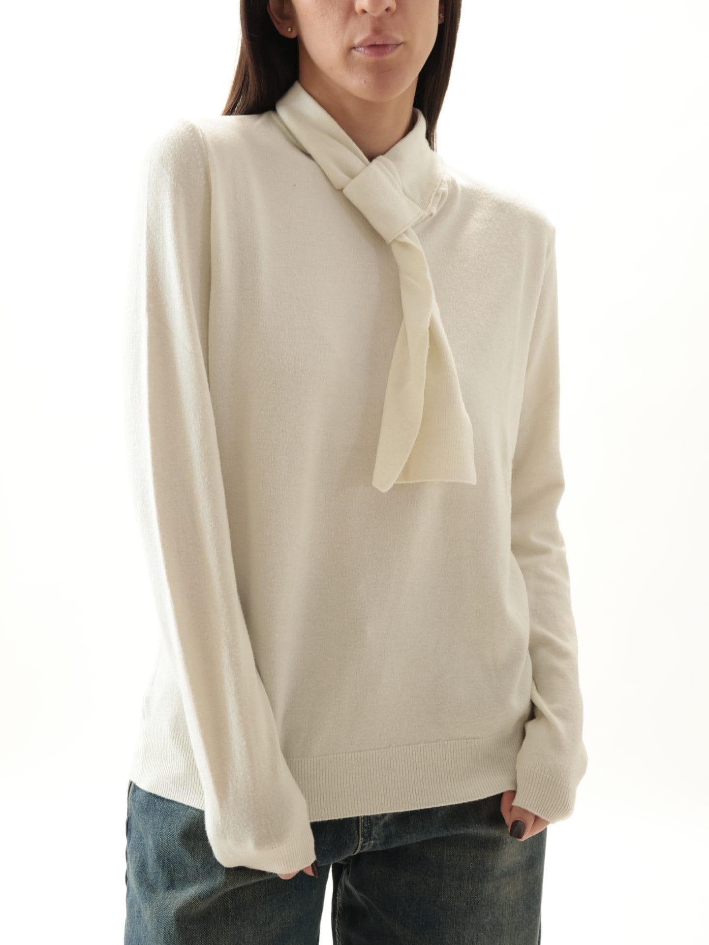 Maglia fusciacca collo panna