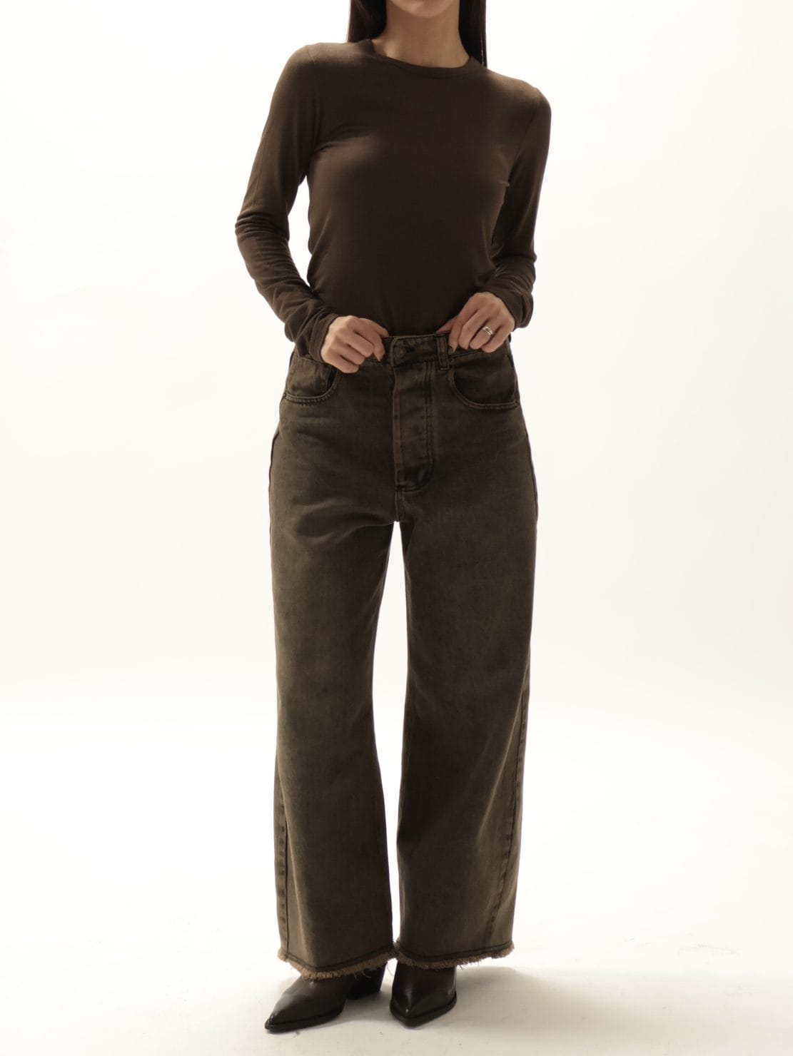 Maglia modal/lana moro