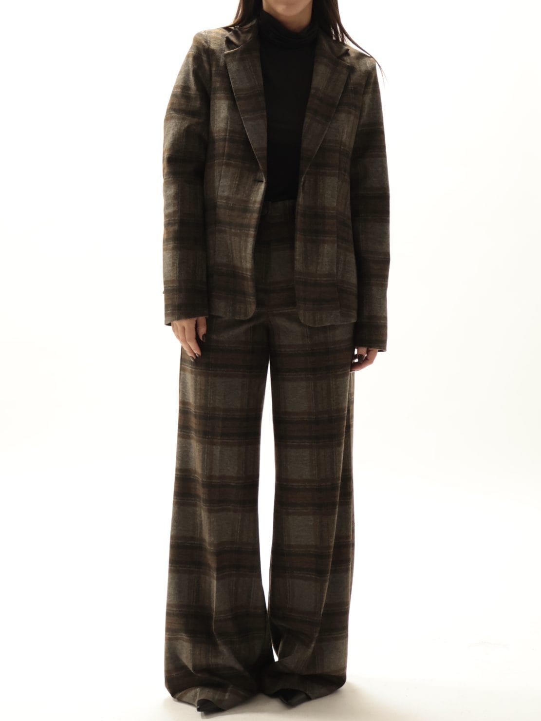 Giacca slim moro/tabacco