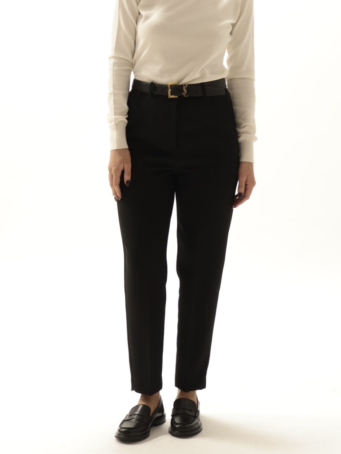 Pantalone elastico retro nero