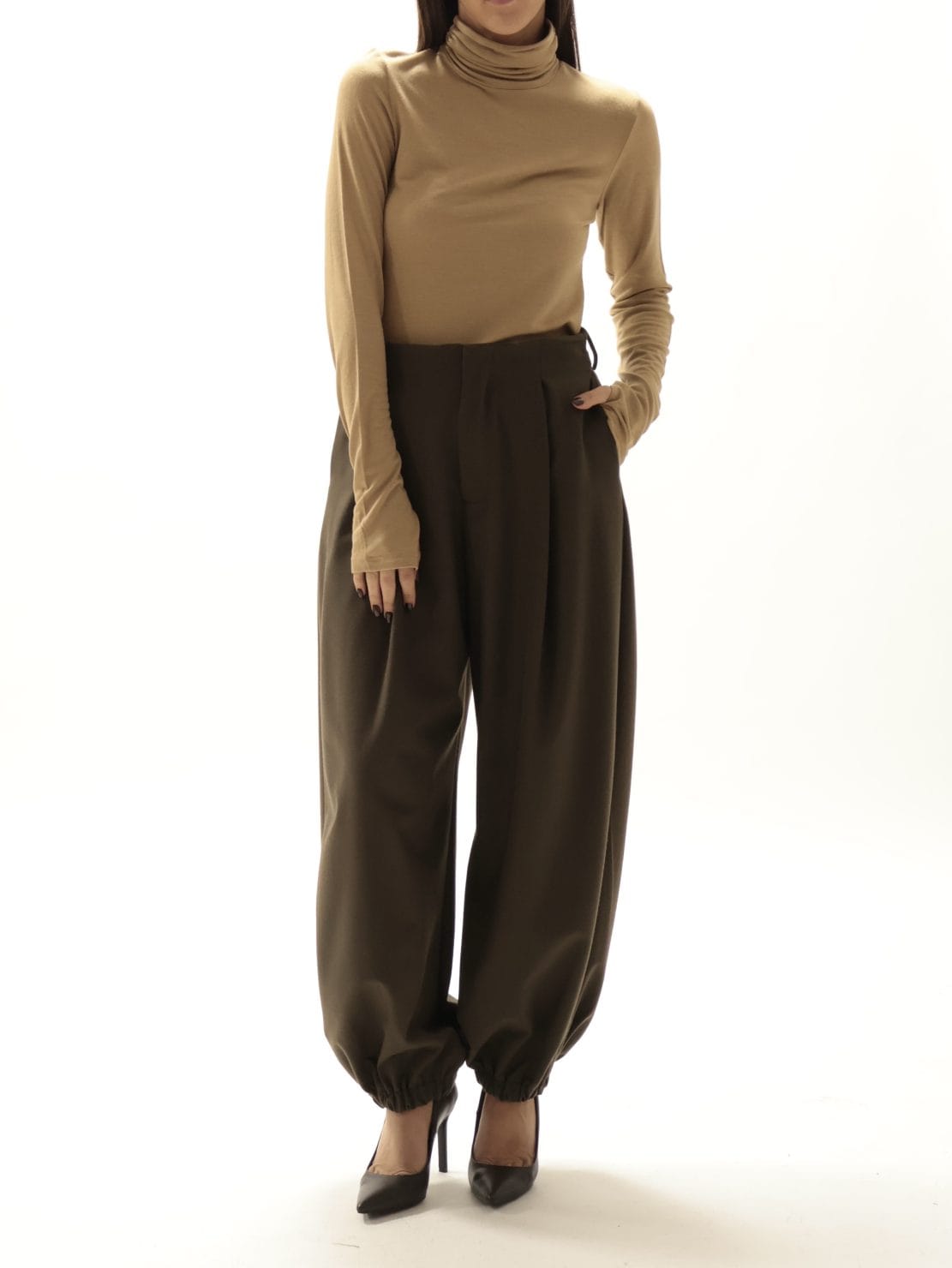 Dolcevita modal/lana cammello