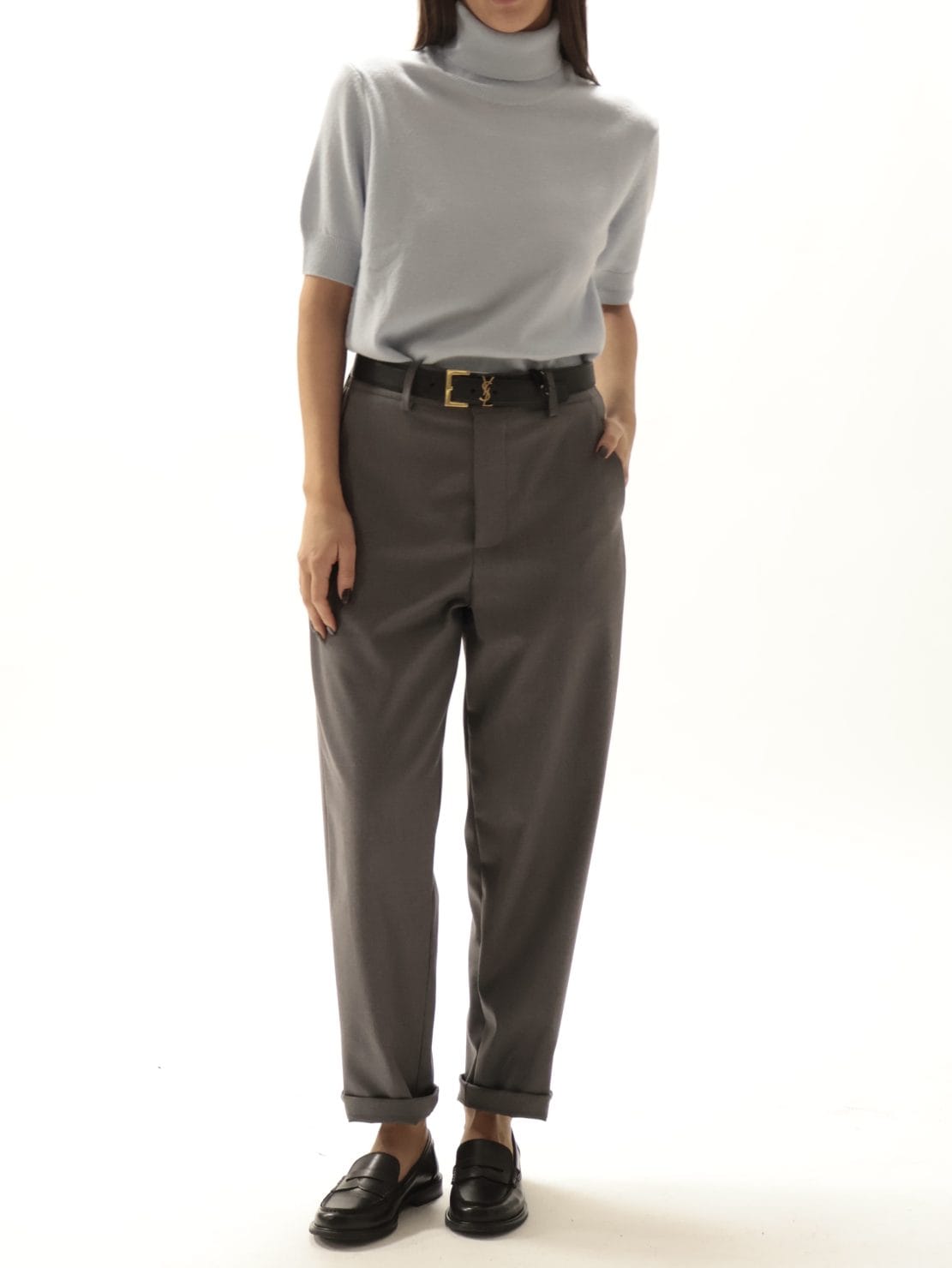 Pantalone basic grigio