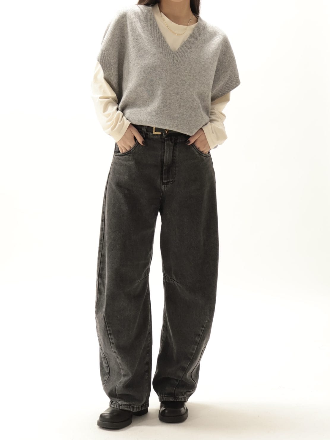 Jeans Nero Balloon