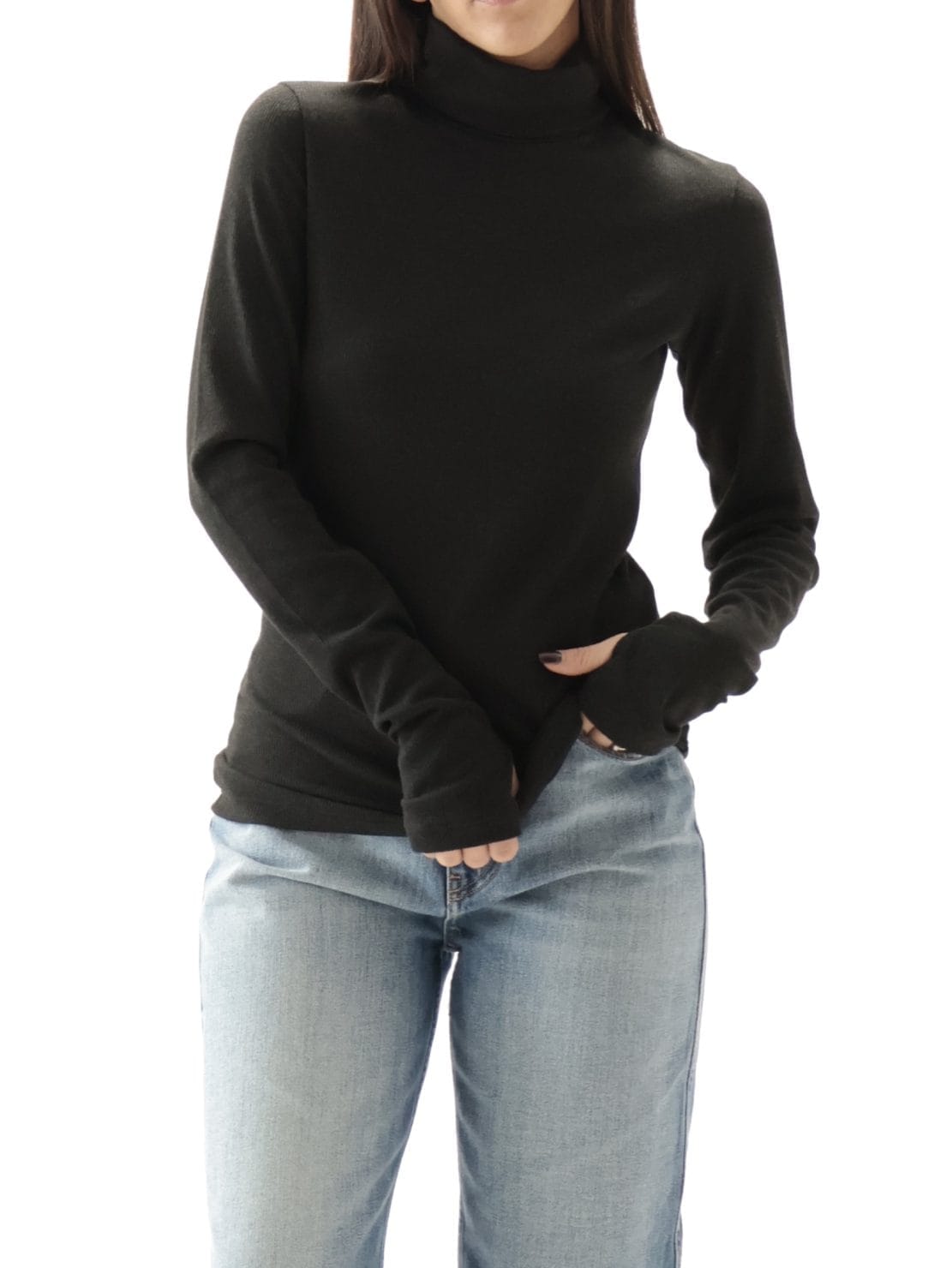 Dolcevita basico costine antracite