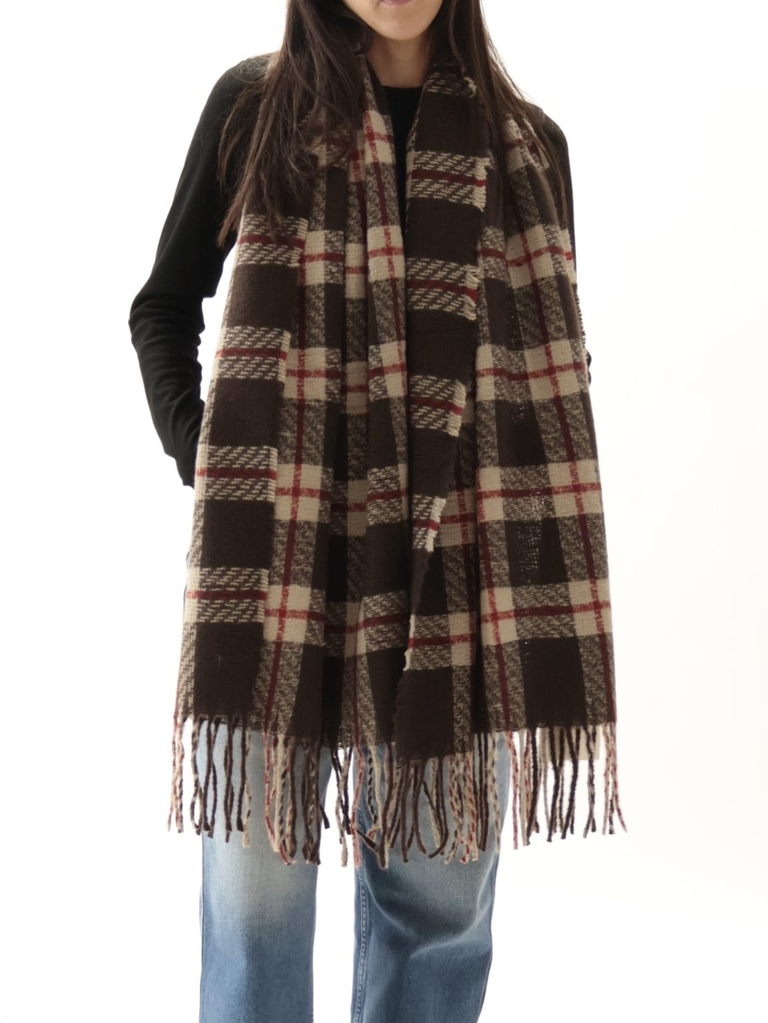 Sciarpa check moro