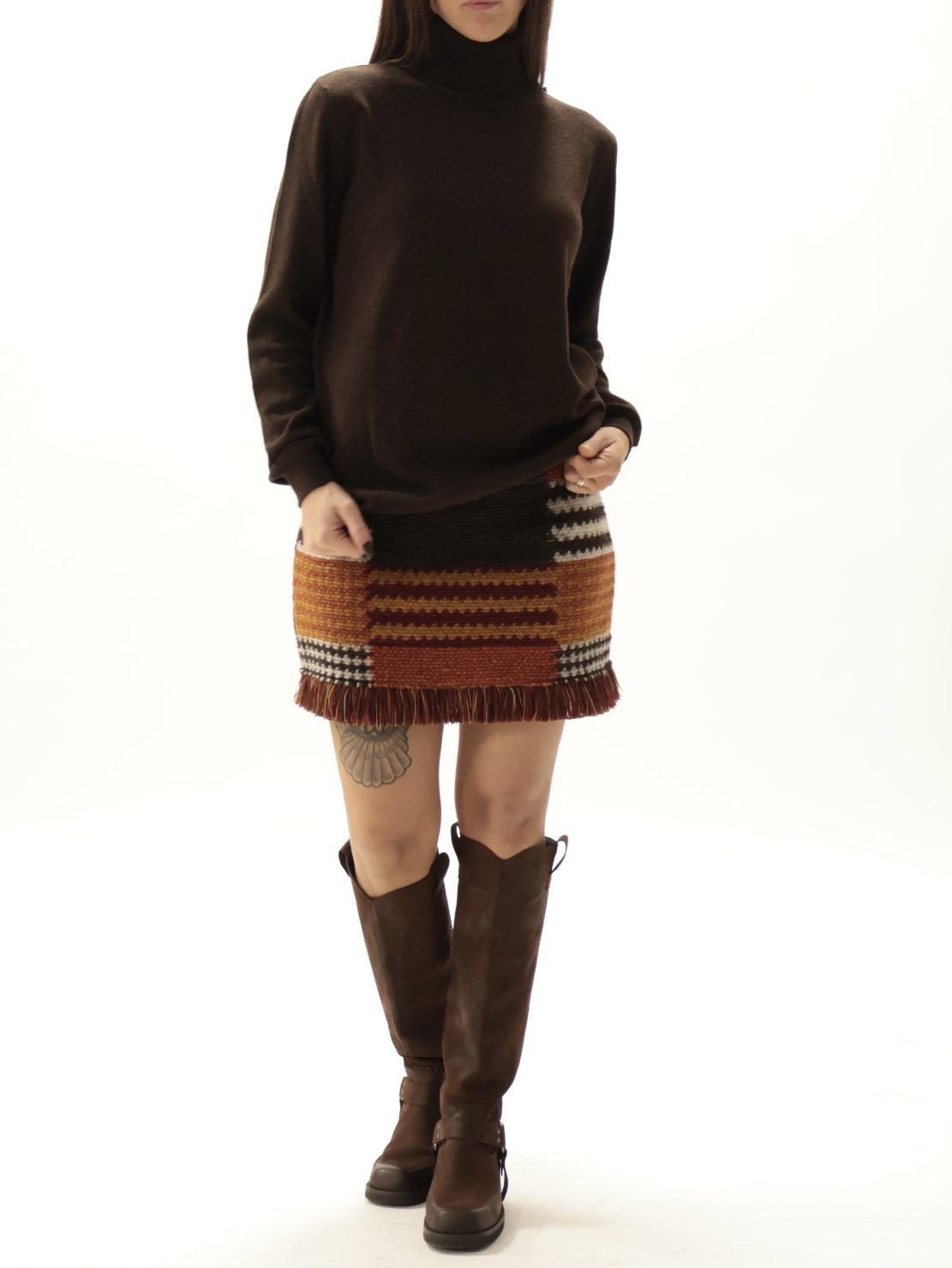 Gonna fantasia arancio