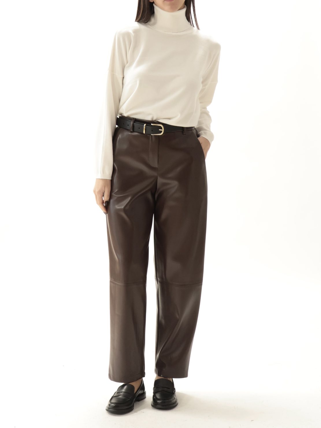 Pantalone con cinta moro