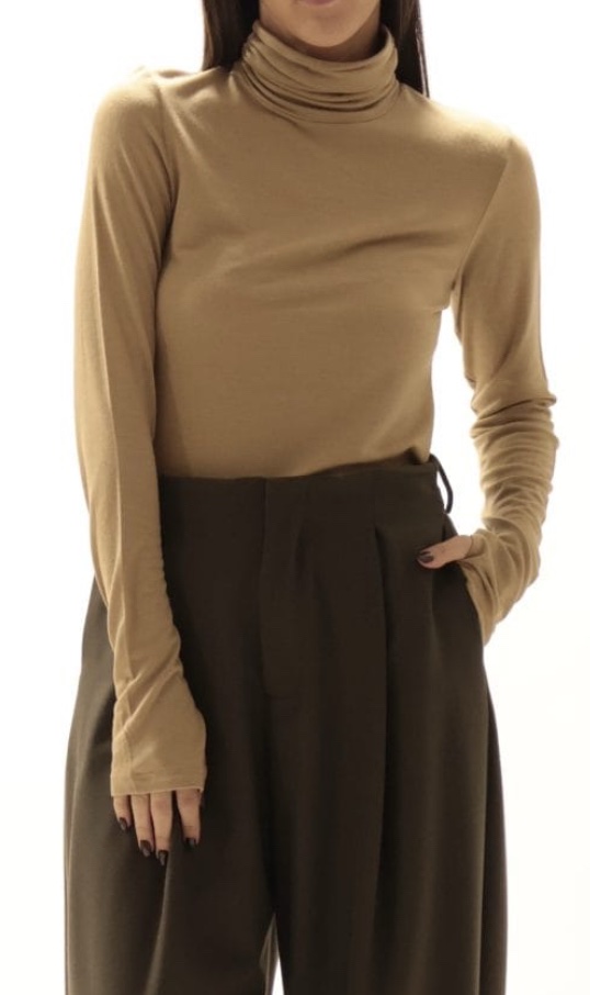 Dolcevita modal/lana cammello