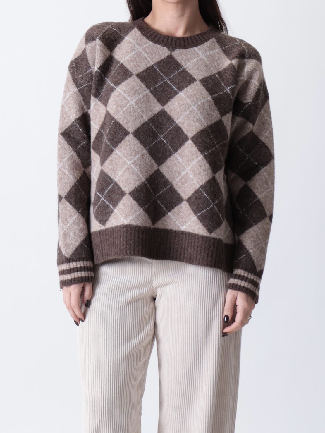 Maglione losanghe moro