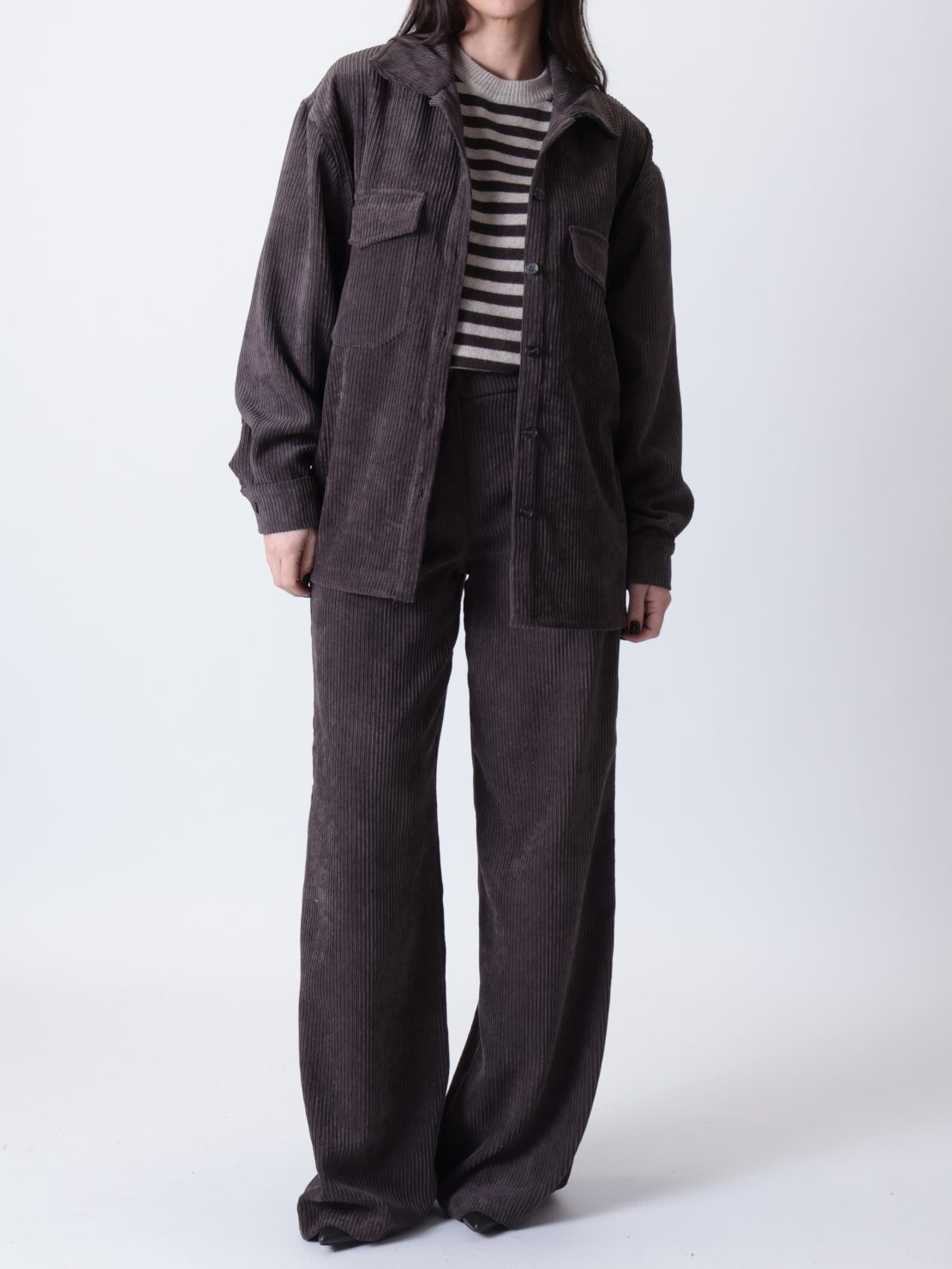 Camicia over  velluto moro