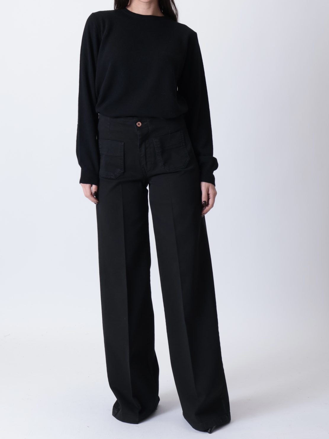 Jeans tasche davanti nero