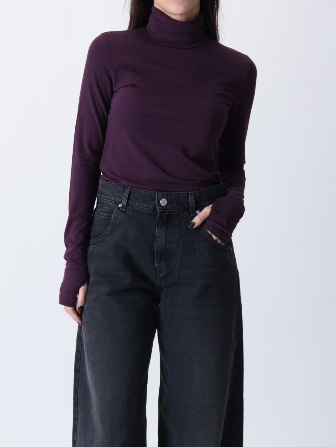 Dolcevita modal/lana viola bordeaux PREORDINE 17/11