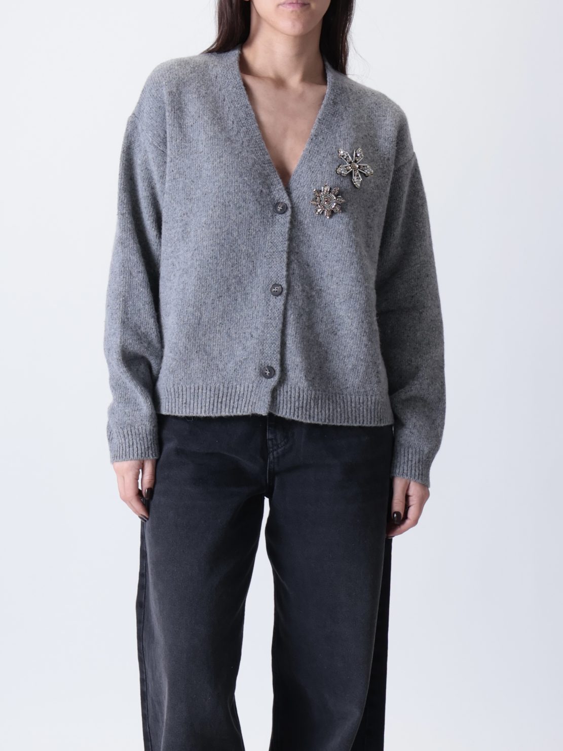 Cardigan spille grigio