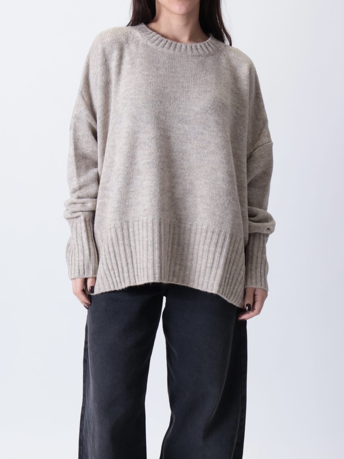 Pullover rasato macumba beige