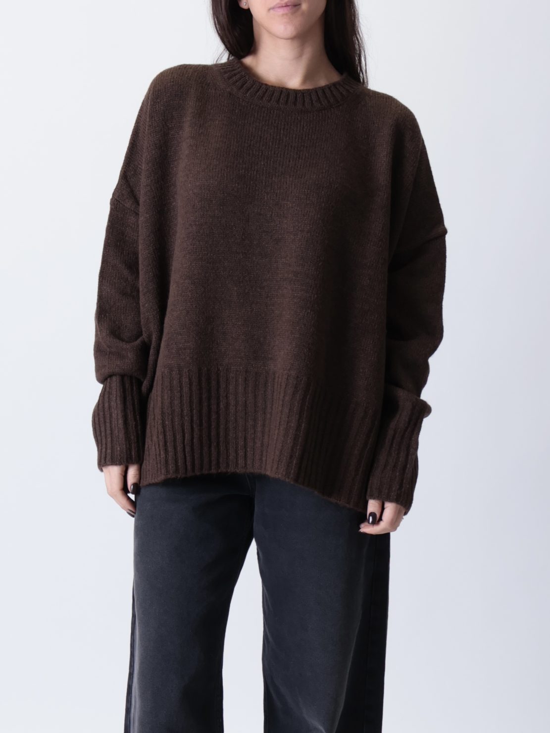 Pullover rasato macumba  cioccolato