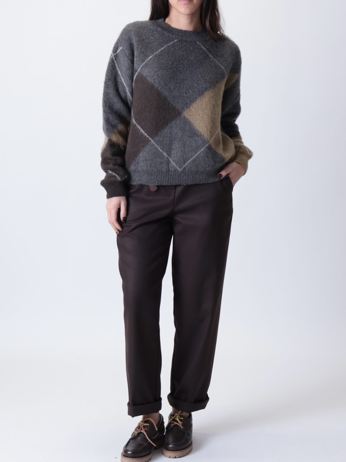 Pullover rombi antracite/moro/cammello PREORDINE 24/11