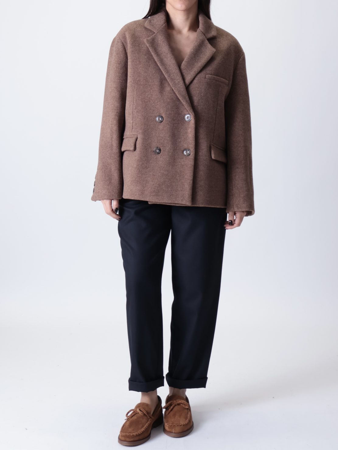 Giacca  doppiopetto cammello