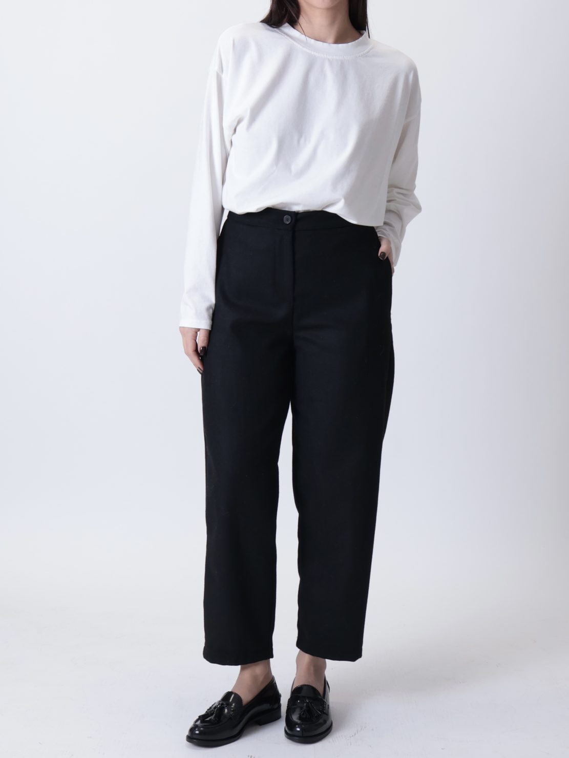 Pantalone bestseller lana nero