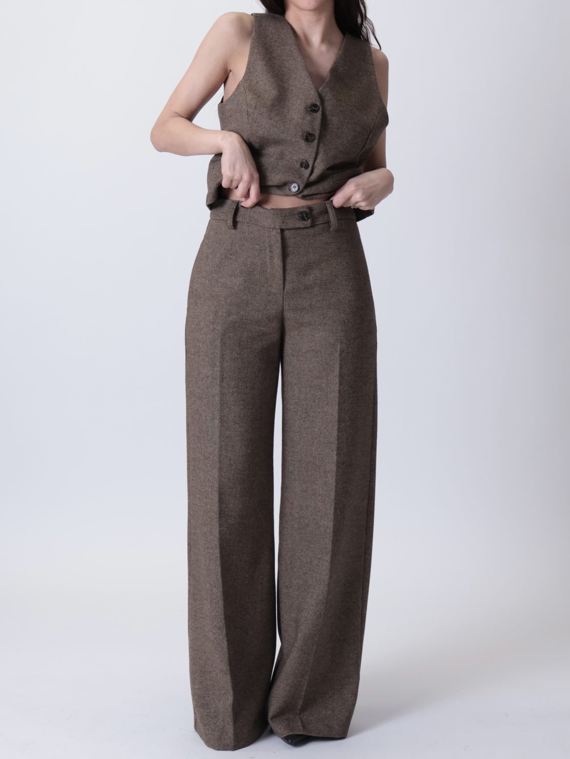 Pantalone sartoriale tabacco