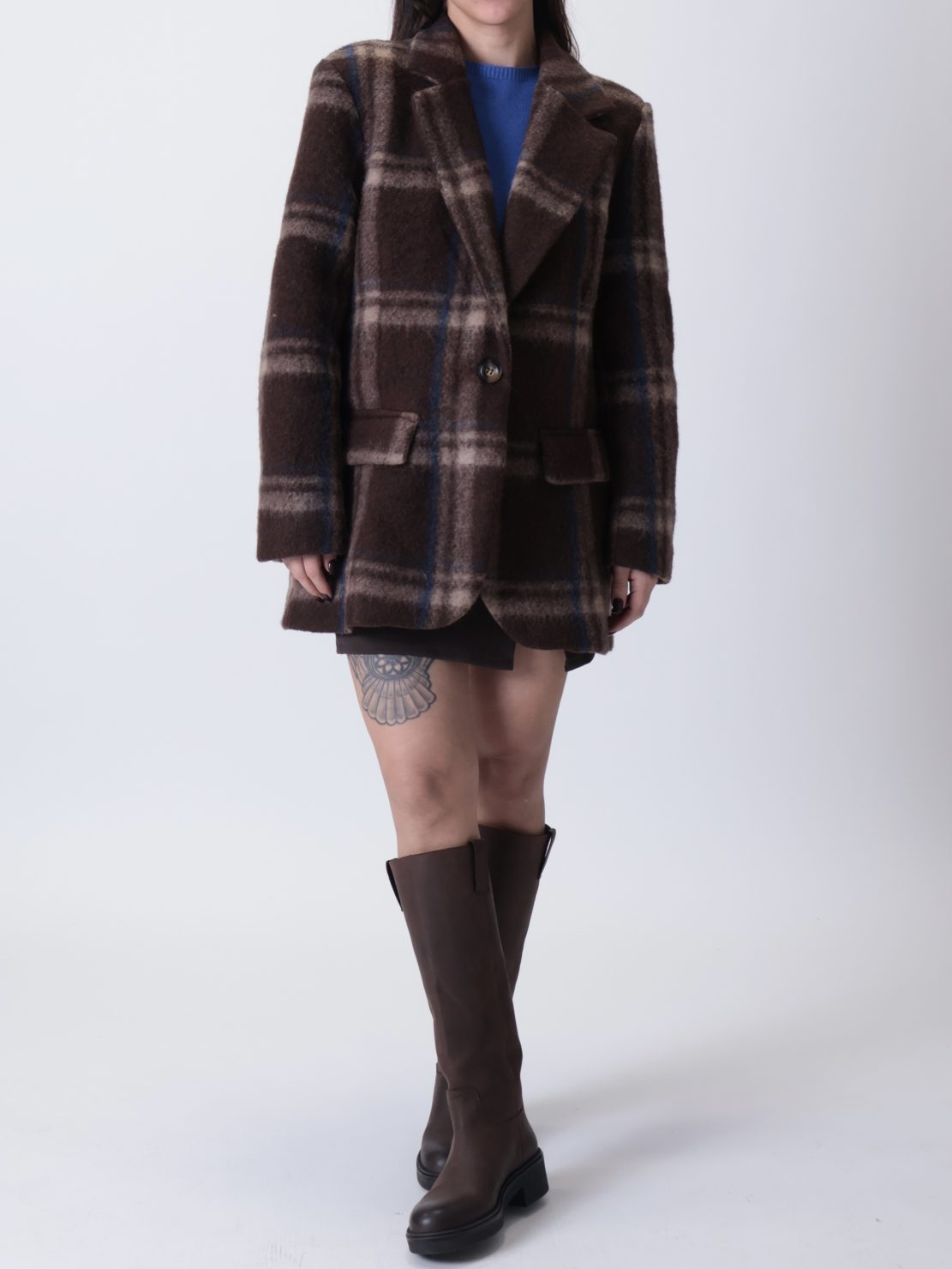 Giacca cappotto moro/blu