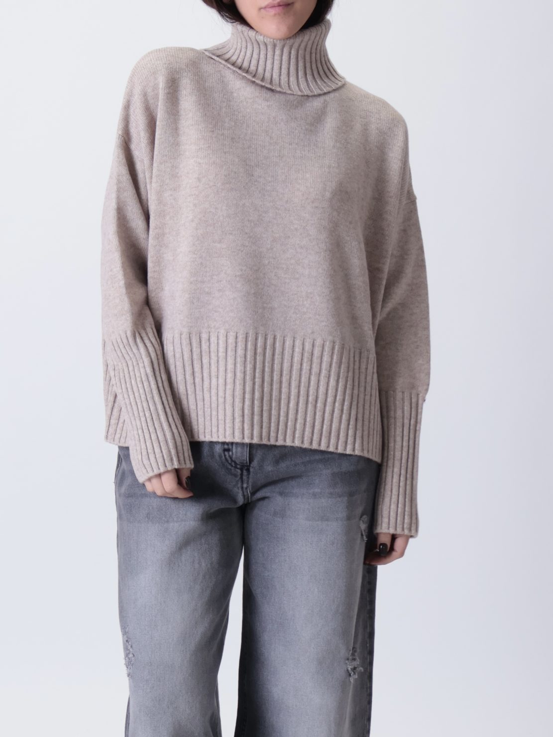 Dolcevita 100% lana beige