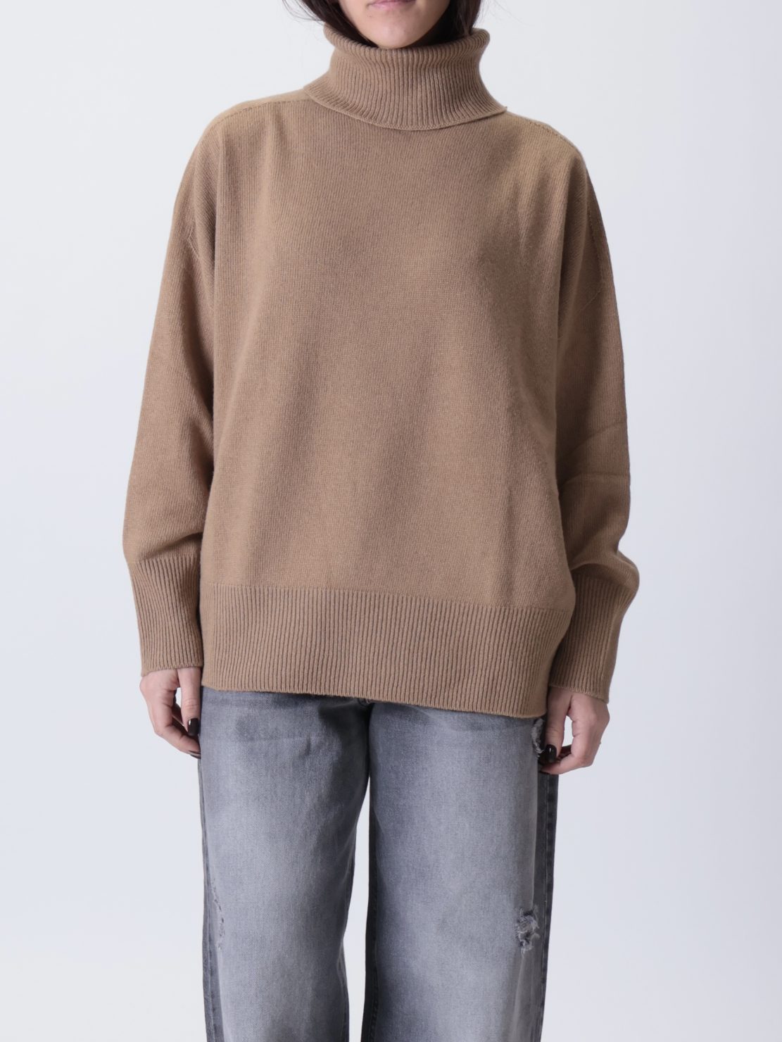 Maglione ciambella cammello