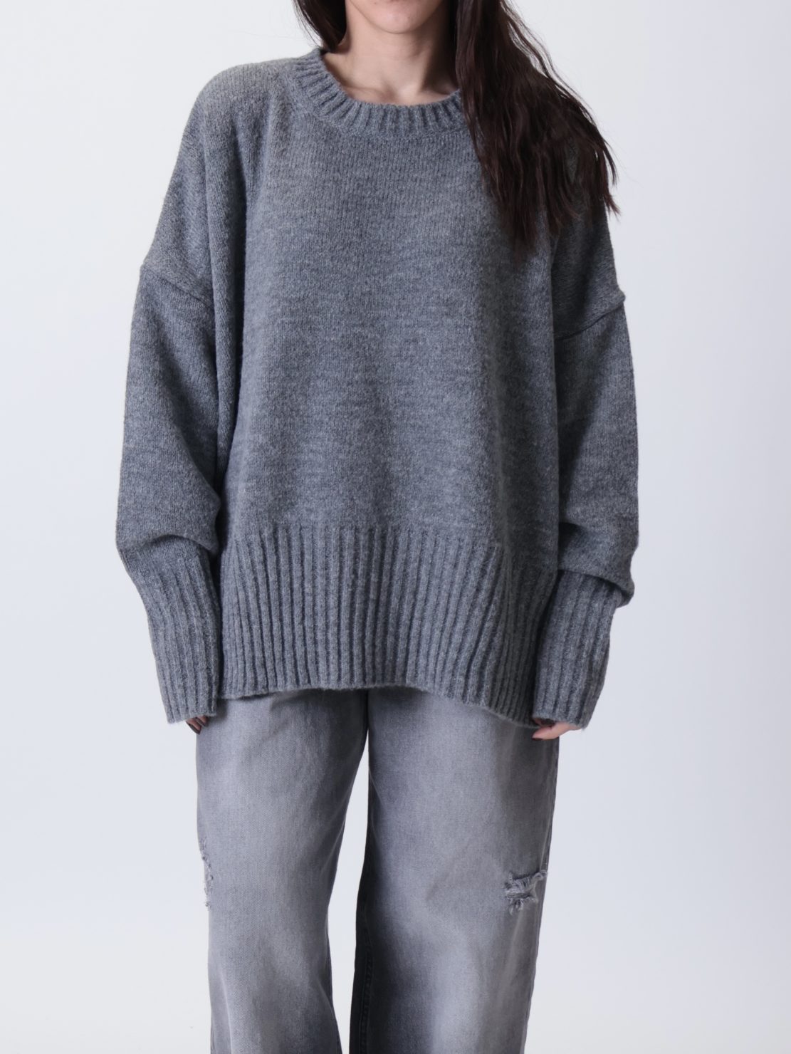 Pullover rasato macumba antracite