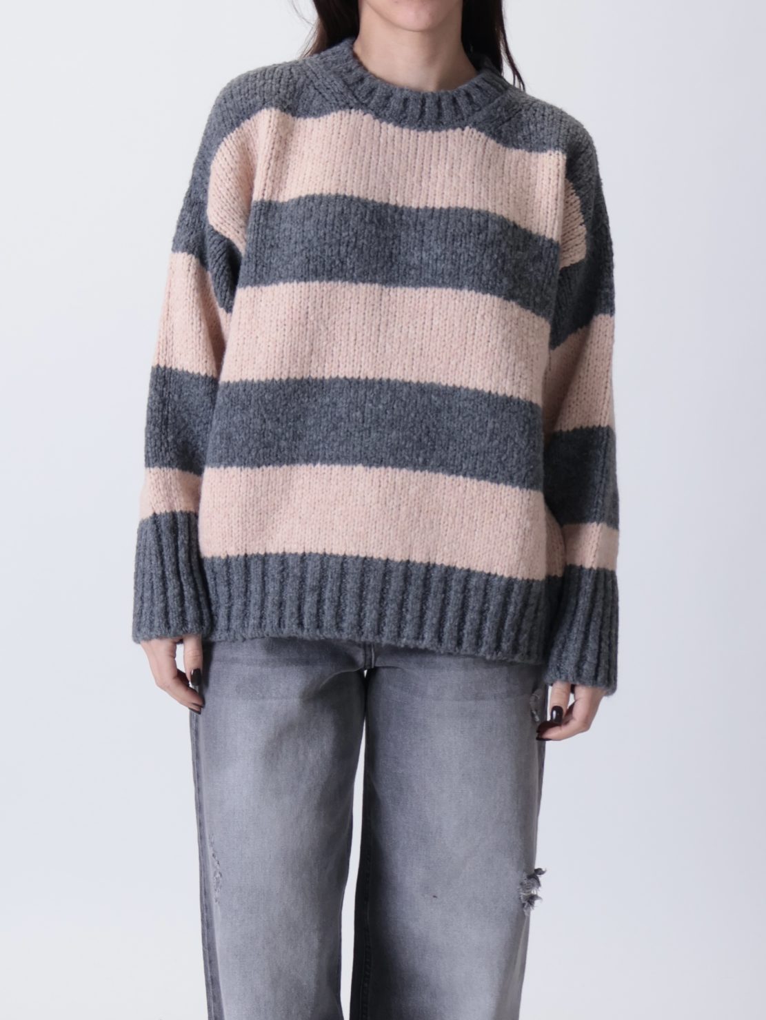 Pullover riga cipria/antracite