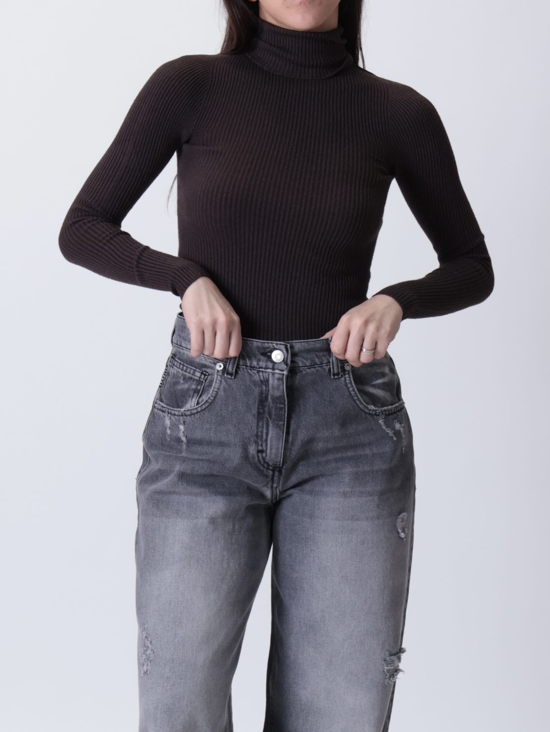 Dolcevita ciclista costine moro