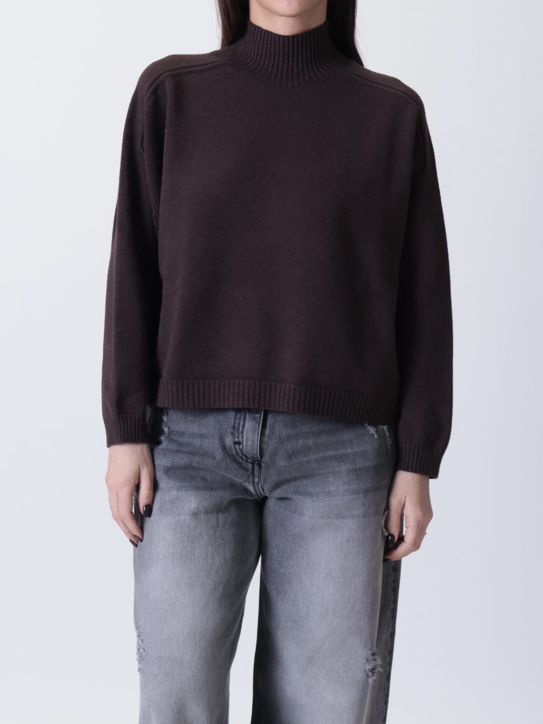 Maglione Giorgia collo cratere moro