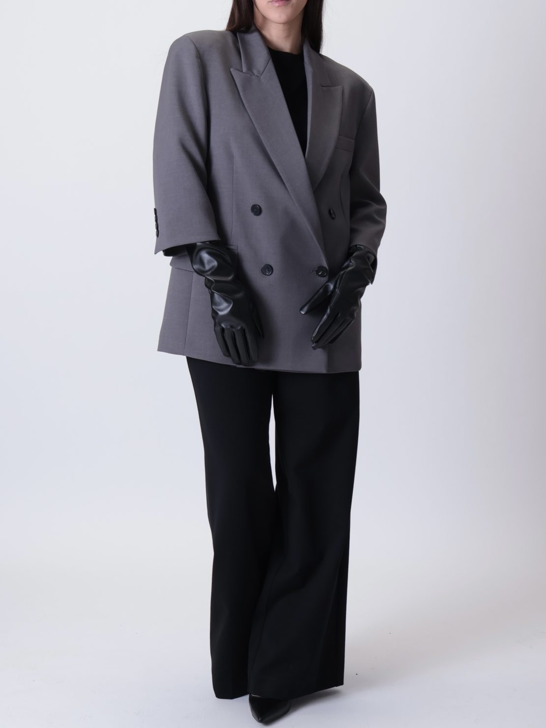 Giacca 3/4 guanti grigia