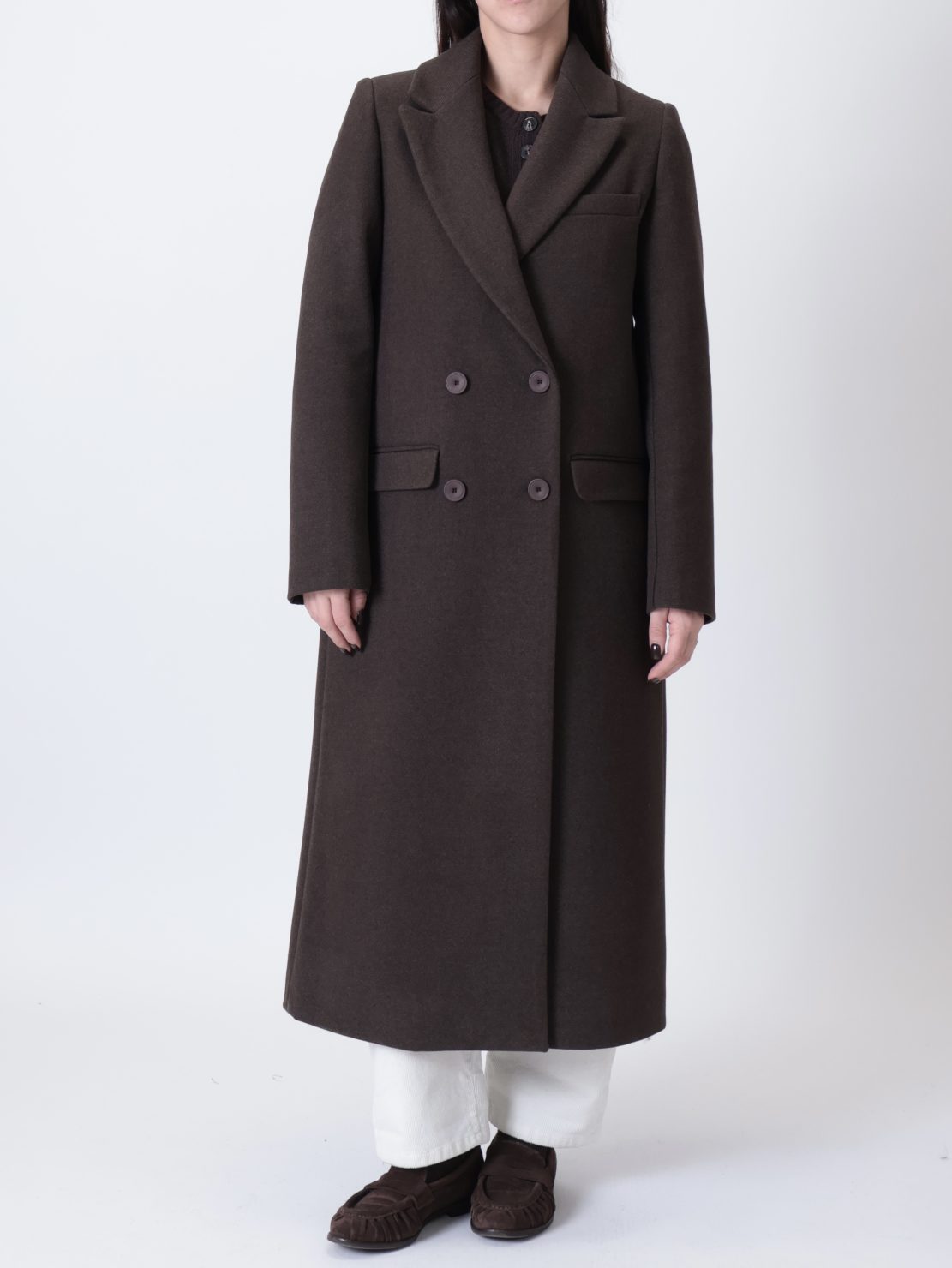 Cappotto 4 bottoni moro