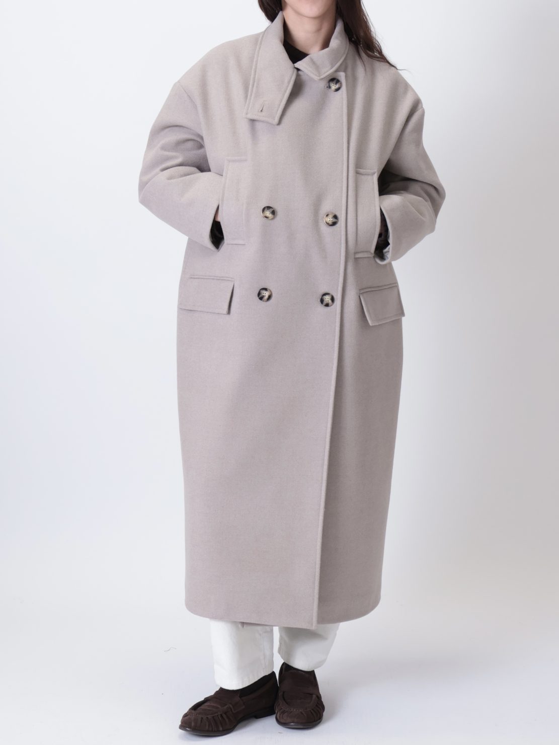 Cappotto collo alto casha