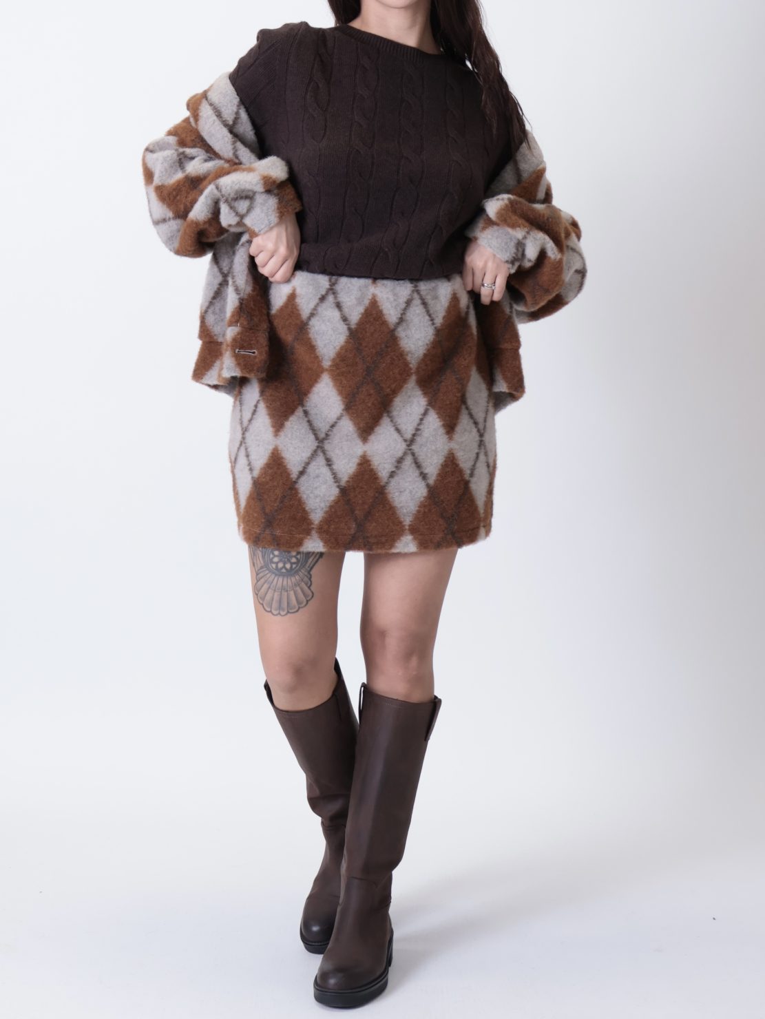 Gonna rombi coccio/burro