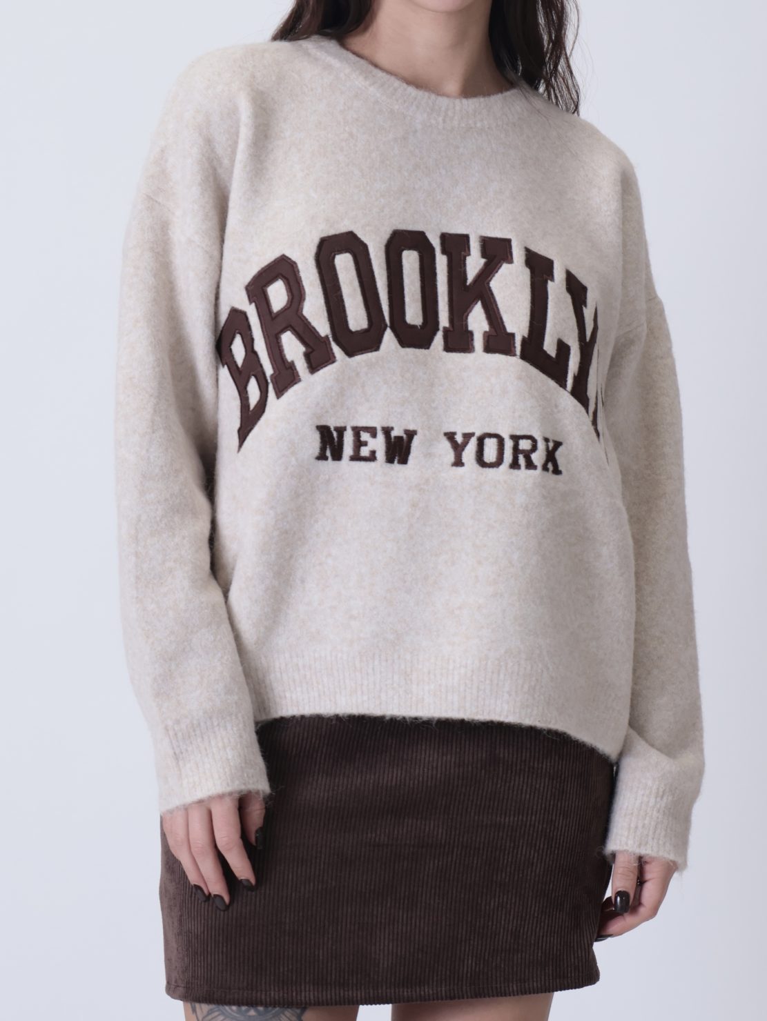 Maglione "BROOKLYN" panna