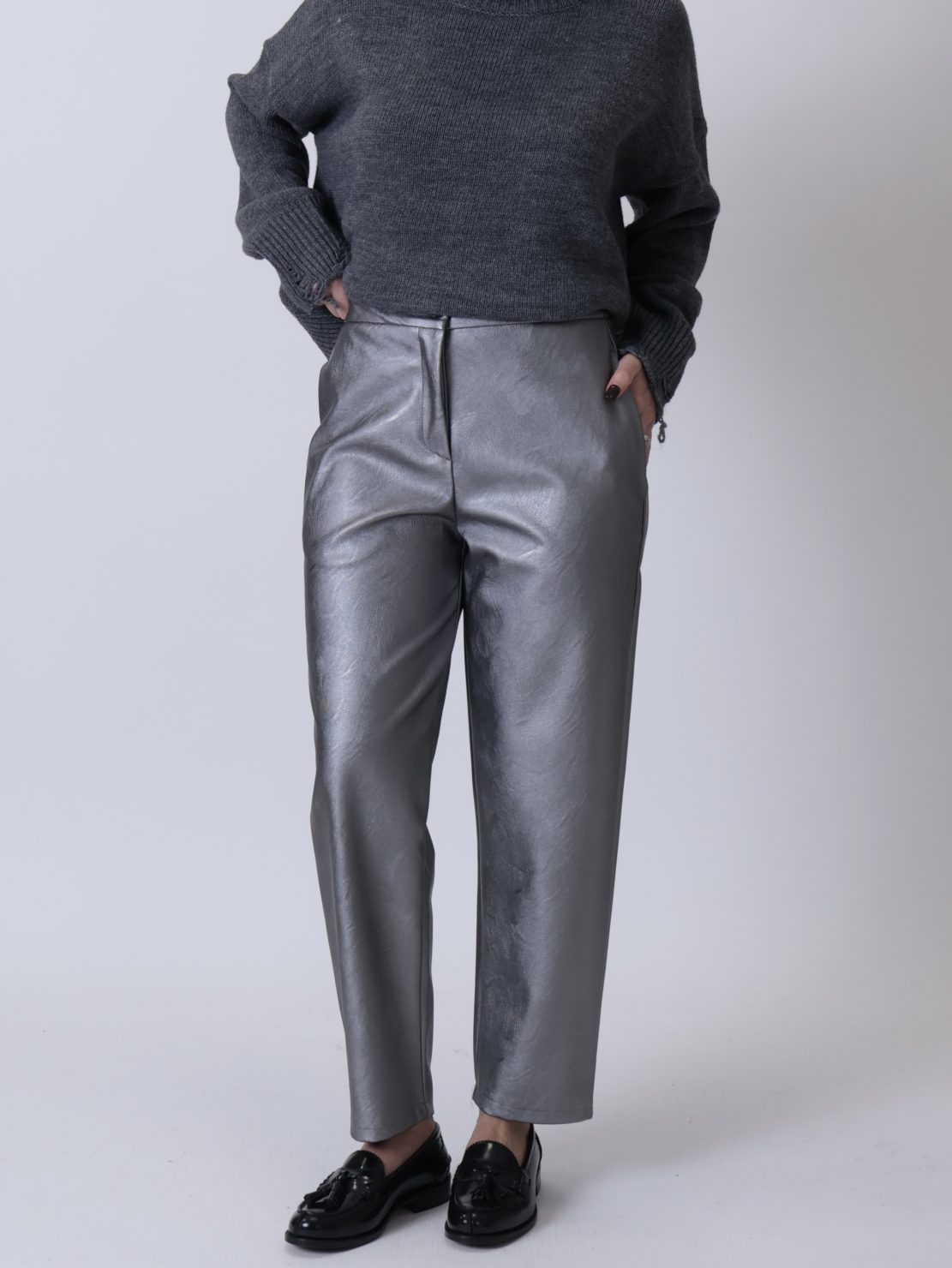 Pantalone ecopelle bestseller metalizzato