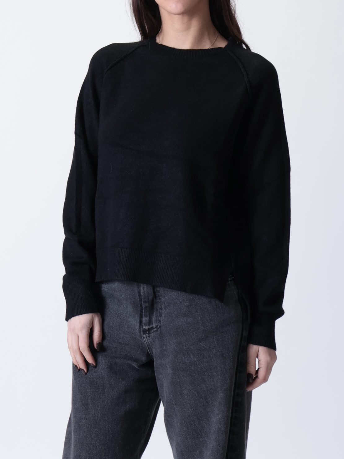 Pull spacchetti nero