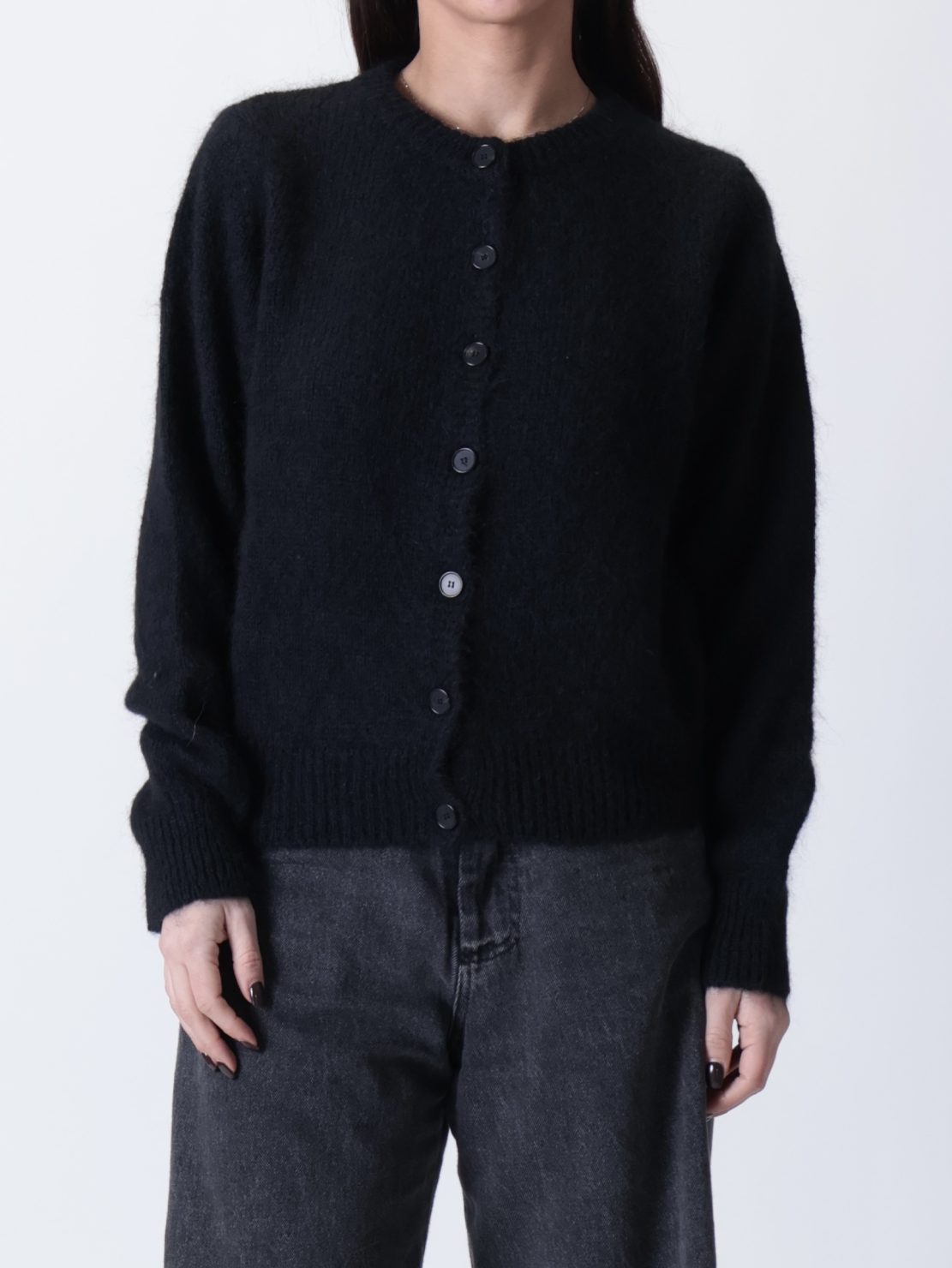 Cardigan bottoni blu