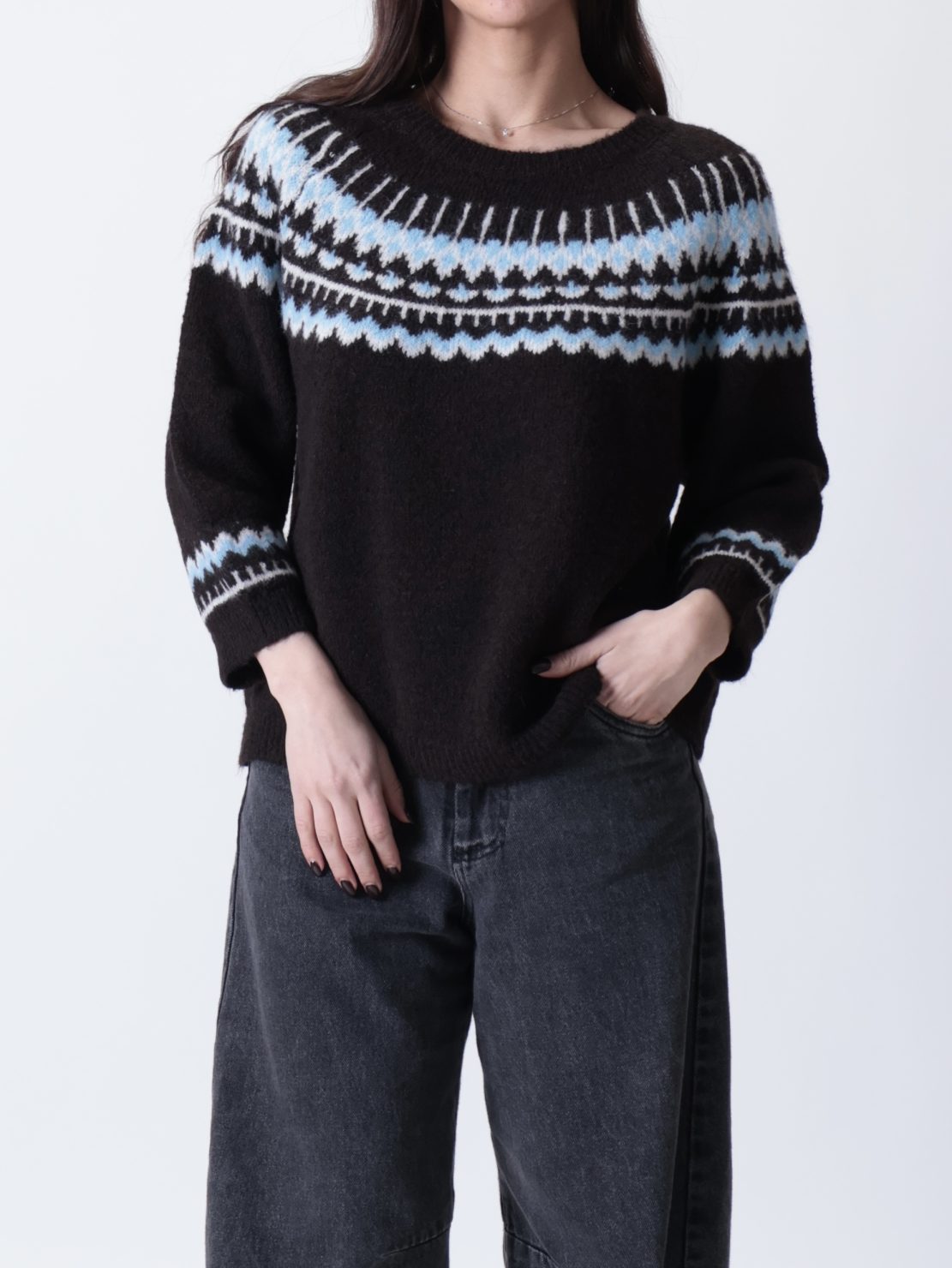 Maglione norvegese moro