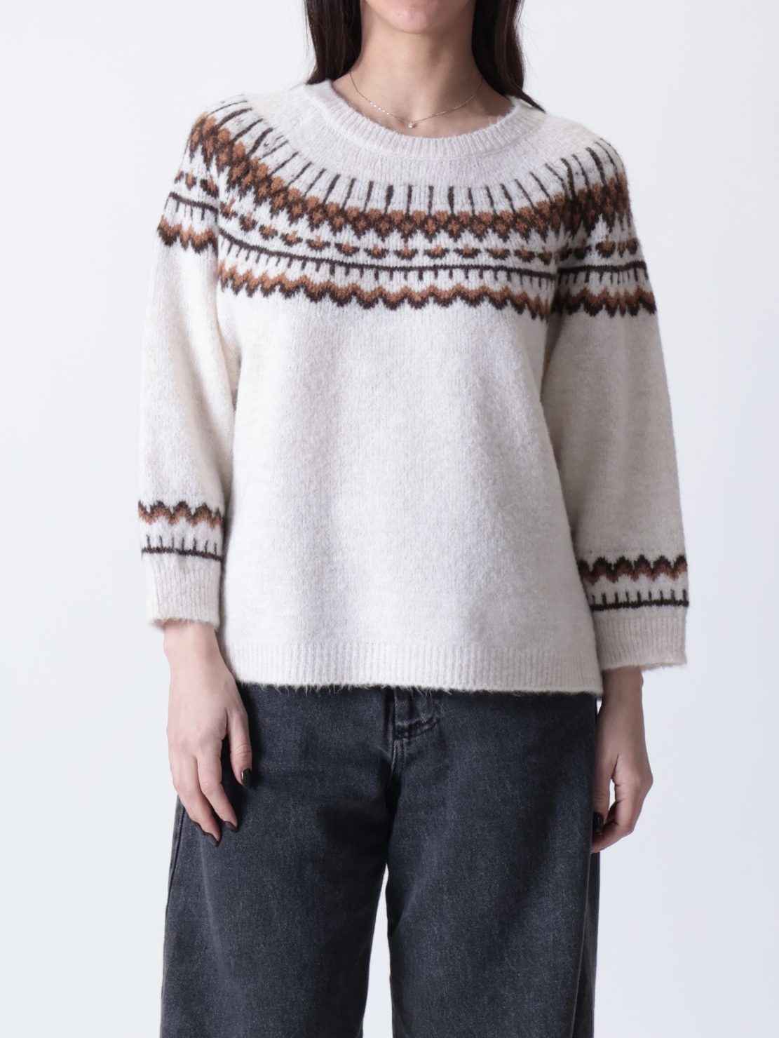 Maglione norvegese coccio