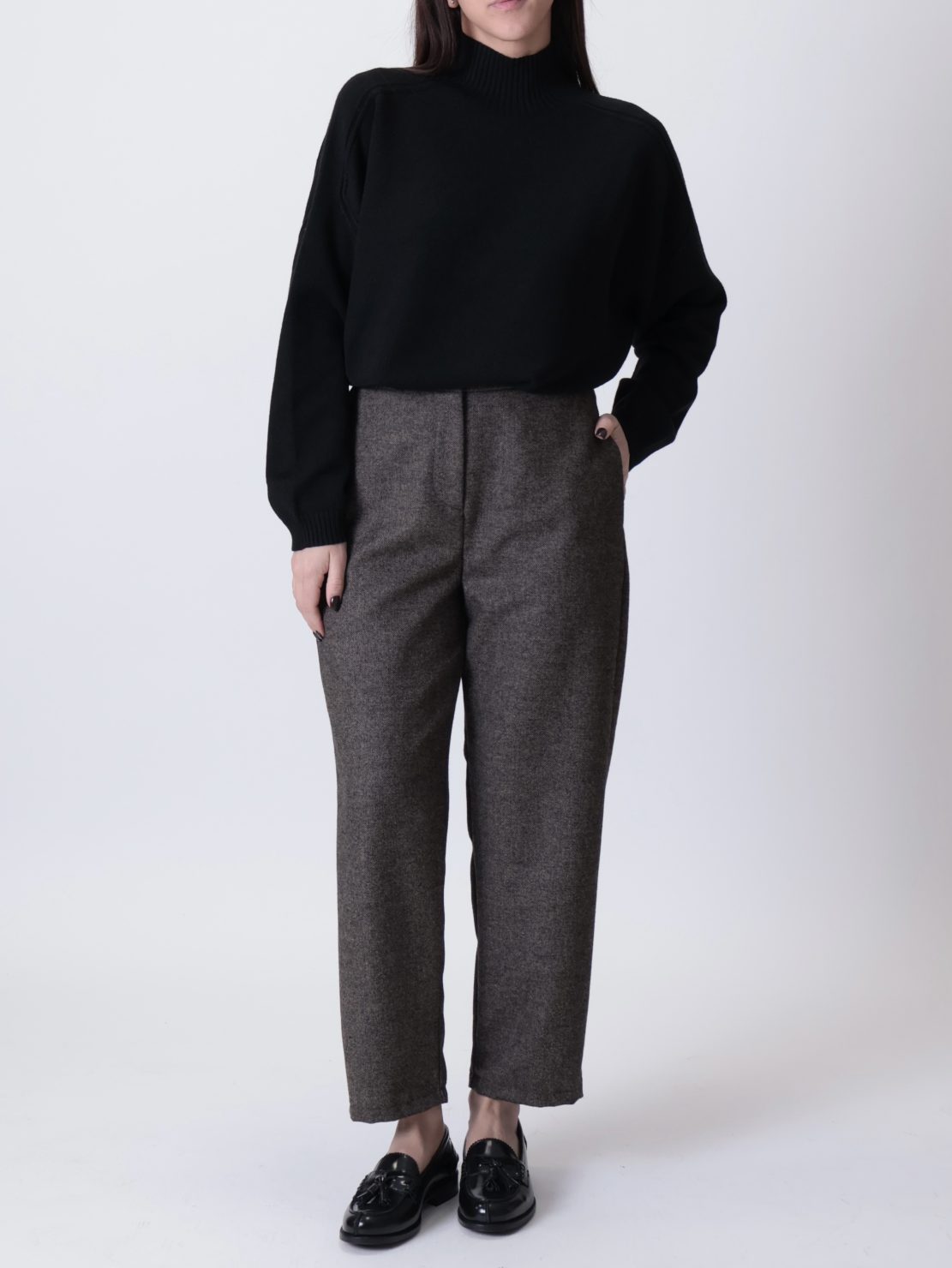 Pantalone sale e pepe beige