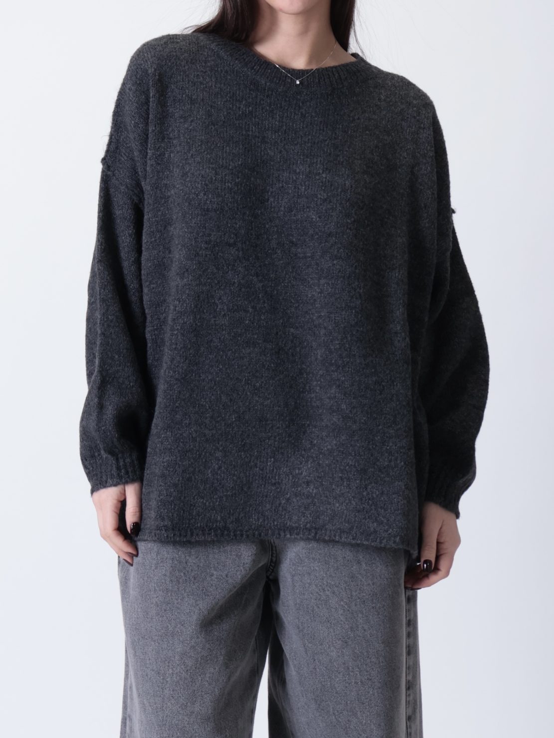 Maglione ampio antracite