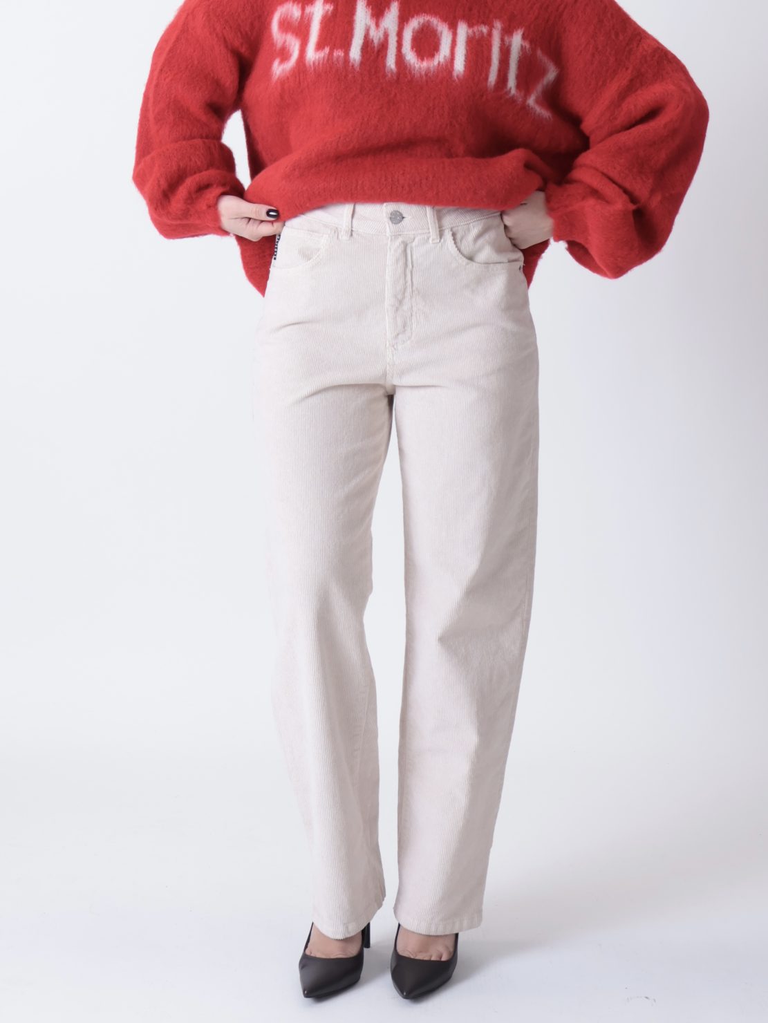 Pantalone louis velluto burro