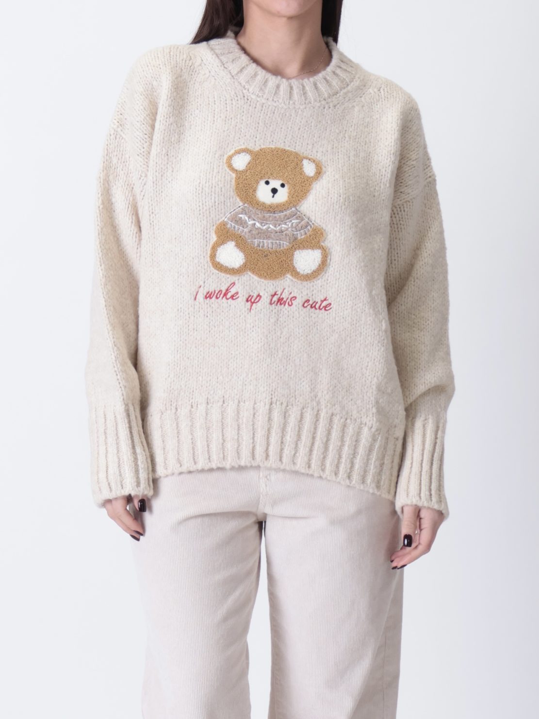 Pullover orsetto burro