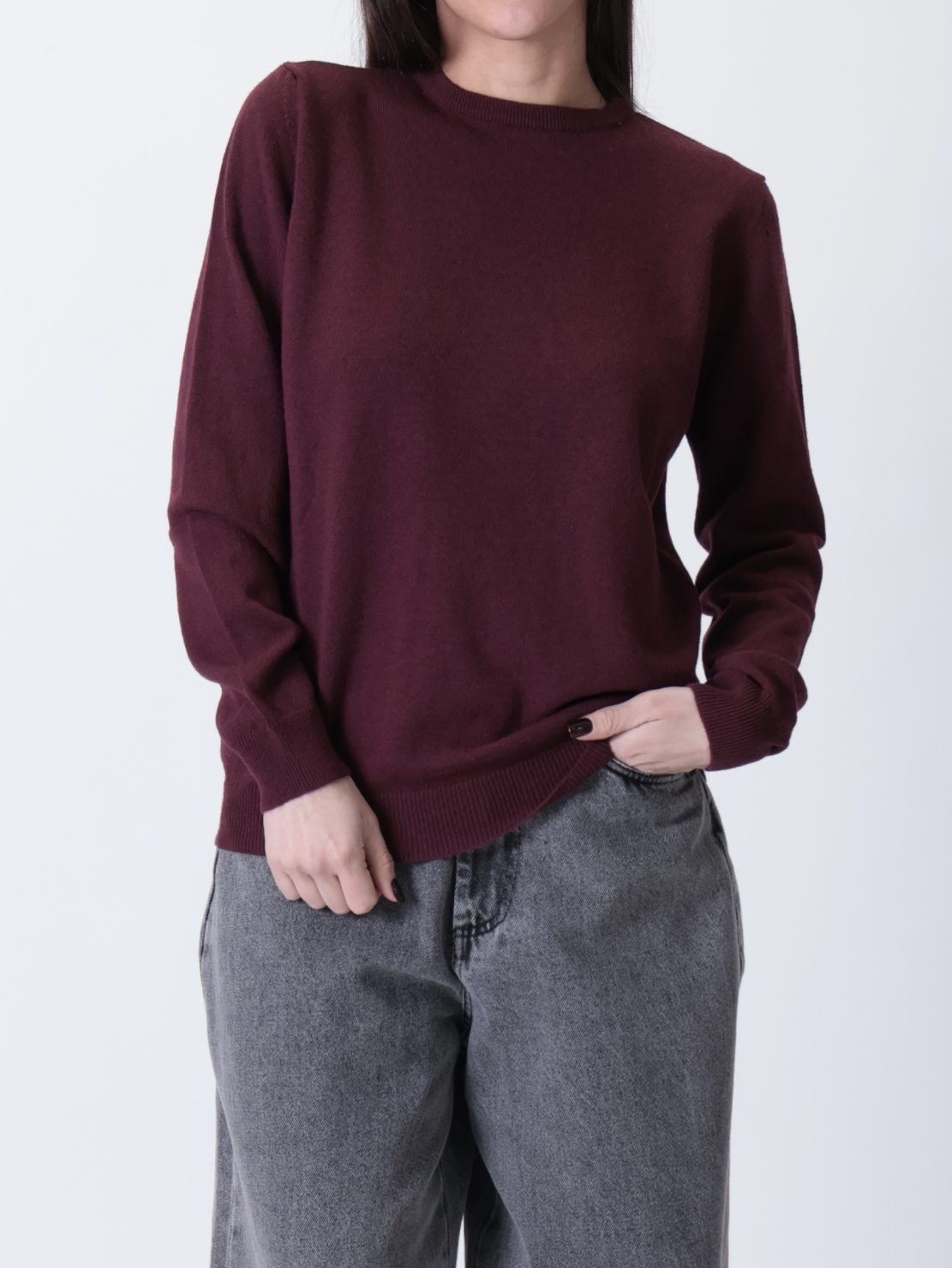 Maglione bestseller lana/cashmere vino