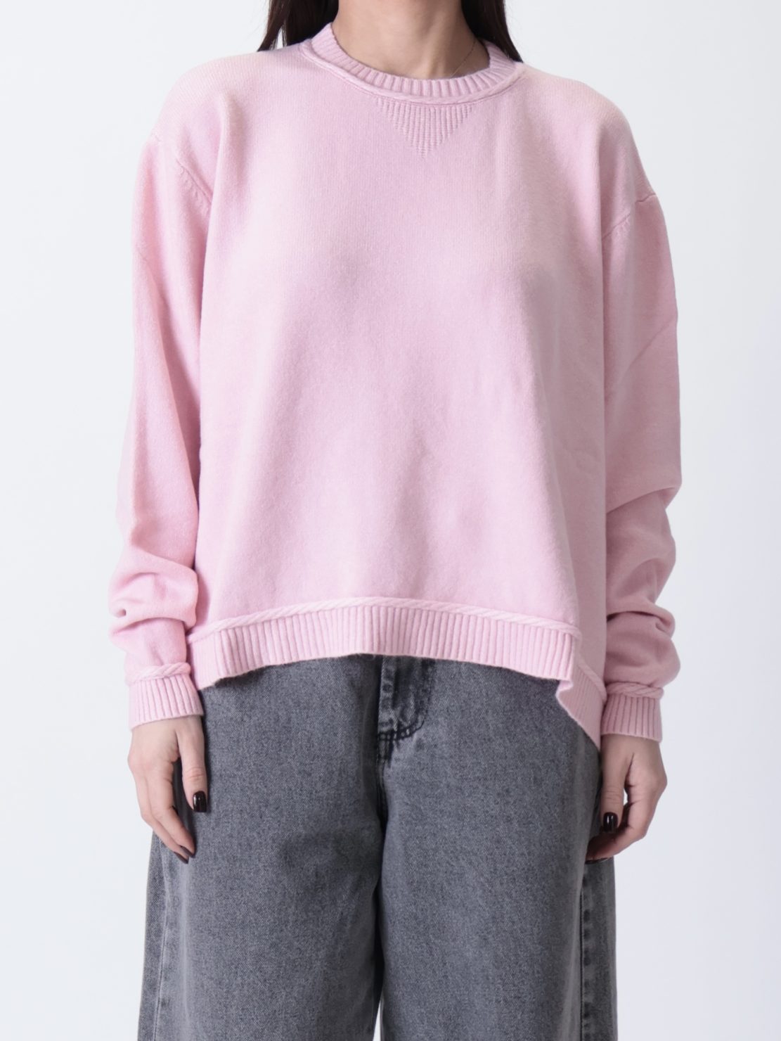 Maglione felpa rosa