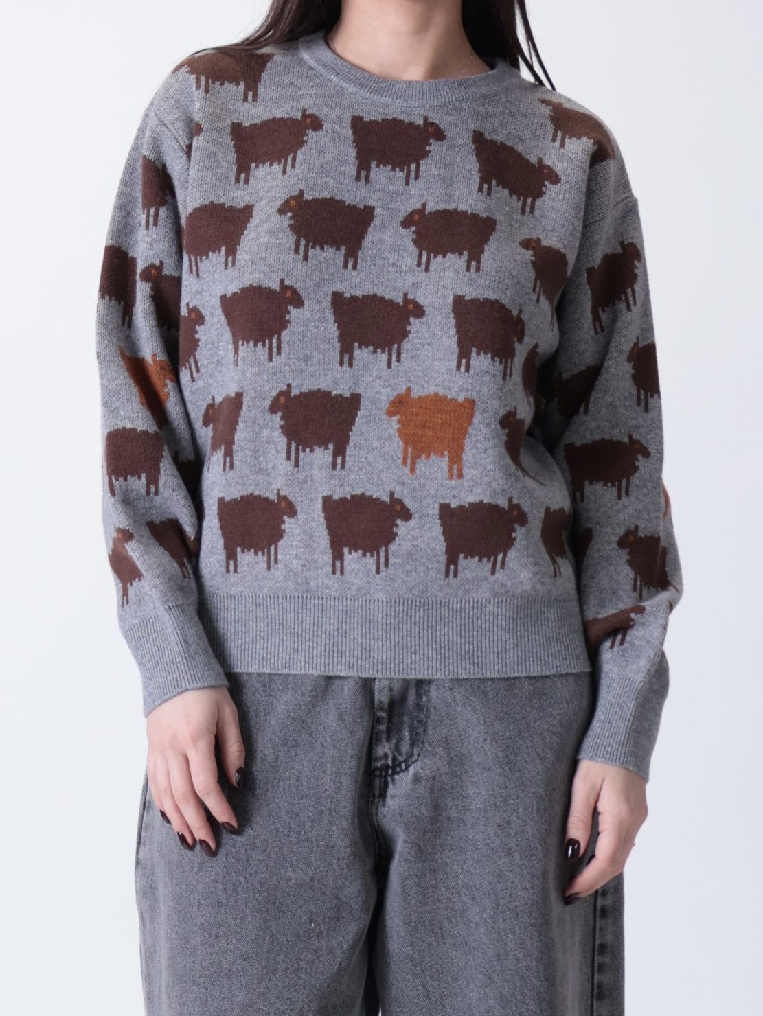 Maglione Lady D grigio